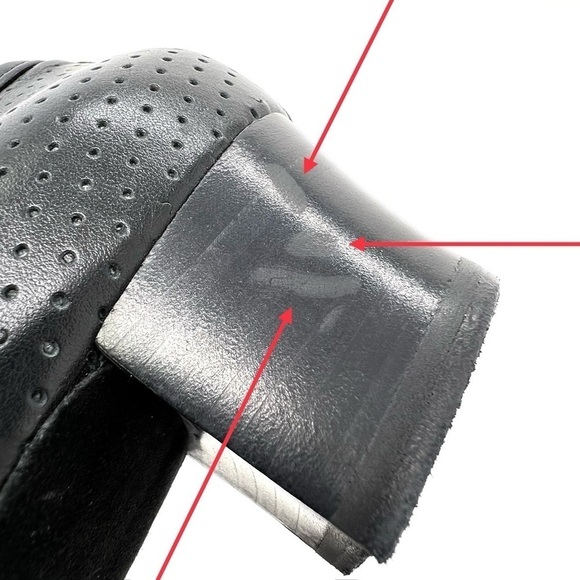 Dance shoes Elegant Black Perforated Lace-Up dance heels - Picture 8 of 11